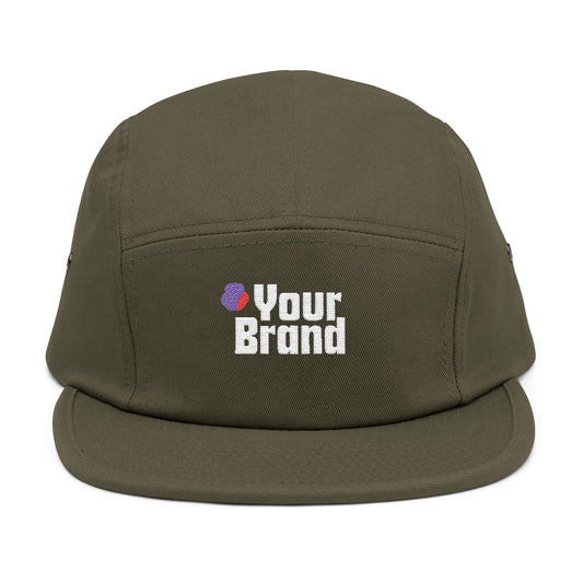 Stylish 5 Panel Cap – Trendy Embroidered Hat, Perfect for Summer Outings, Outdoor Events, Casual Wear, Unique Gift Idea