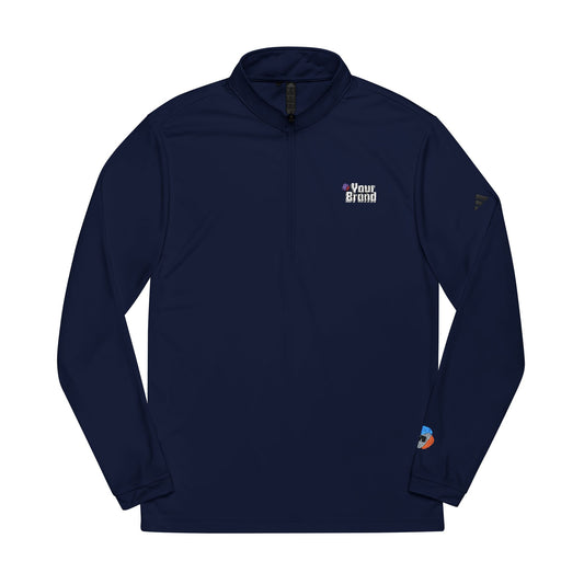 Embroidered Quarter-Zip Pullover - Custom Brand Apparel, Sportswear, Activewear, Gym Top, Personalized Gift