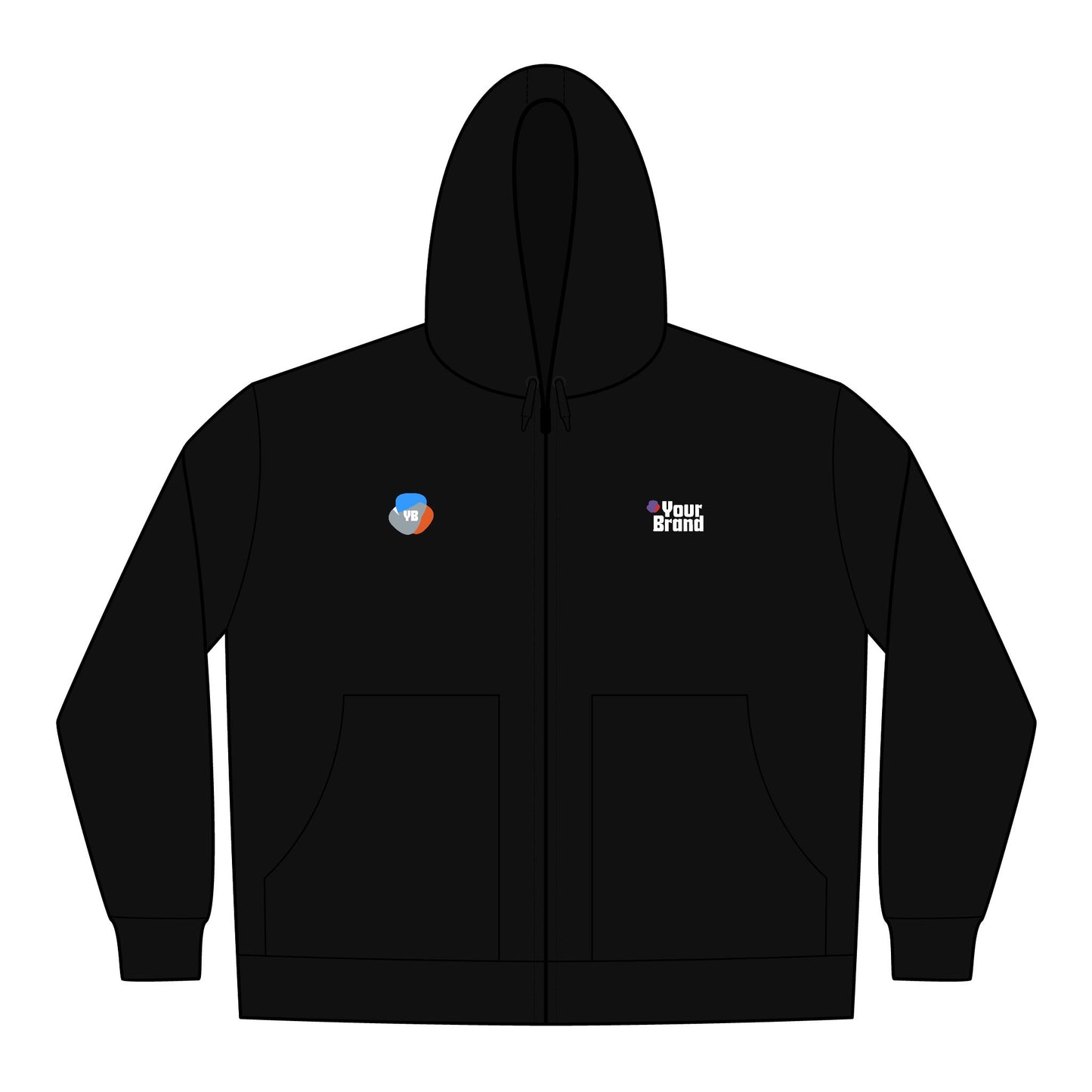 Durable Work Jacket for Men, Embroidered Hooded Jacket, Outdoor Workwear, Casual Men's Coat, Cold Weather Outerwear