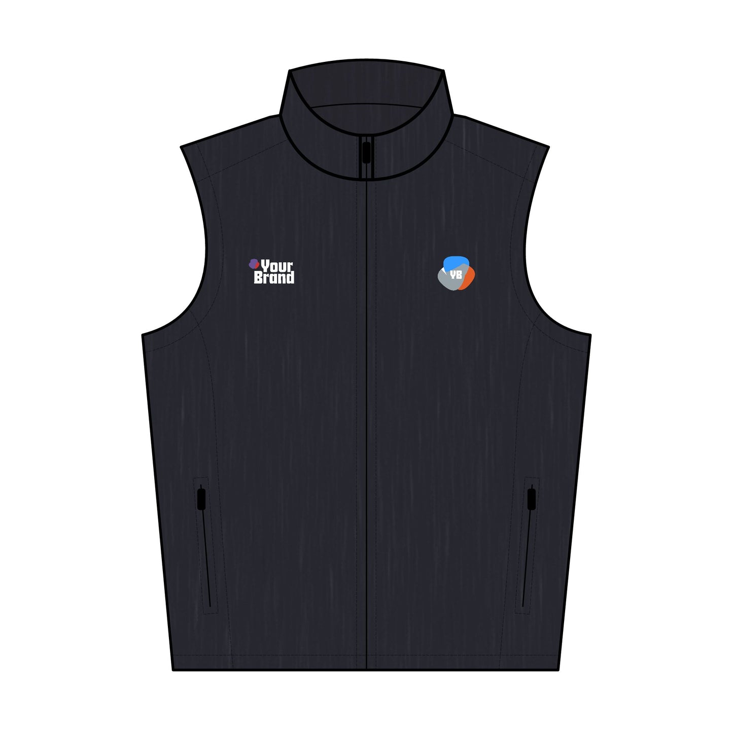 Men's Soft Shell Vest, Embroidered Jacket for Outdoor Activities, Casual Wear, Corporate Events, Gift for Him