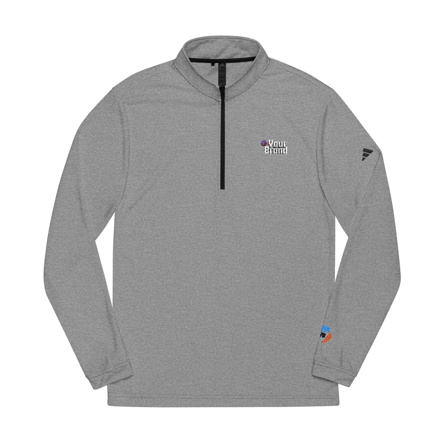 Embroidered Quarter-Zip Pullover - Custom Brand Apparel, Sportswear, Activewear, Gym Top, Personalized Gift