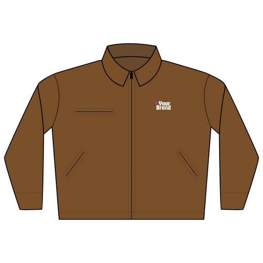 Unisex Work Jacket, Versatile Outerwear for Craftspeople, Embroidered Gift for Labor Day, Functional Fashion, Durable Workwear