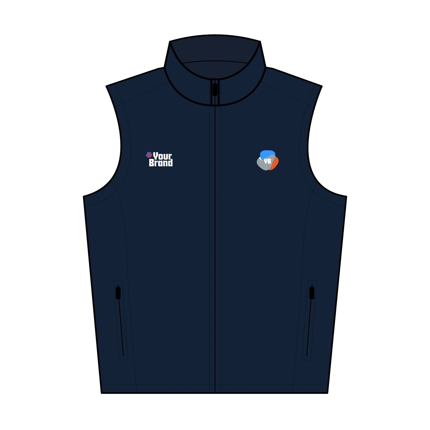 Men's Soft Shell Vest, Embroidered Jacket for Outdoor Activities, Casual Wear, Corporate Events, Gift for Him