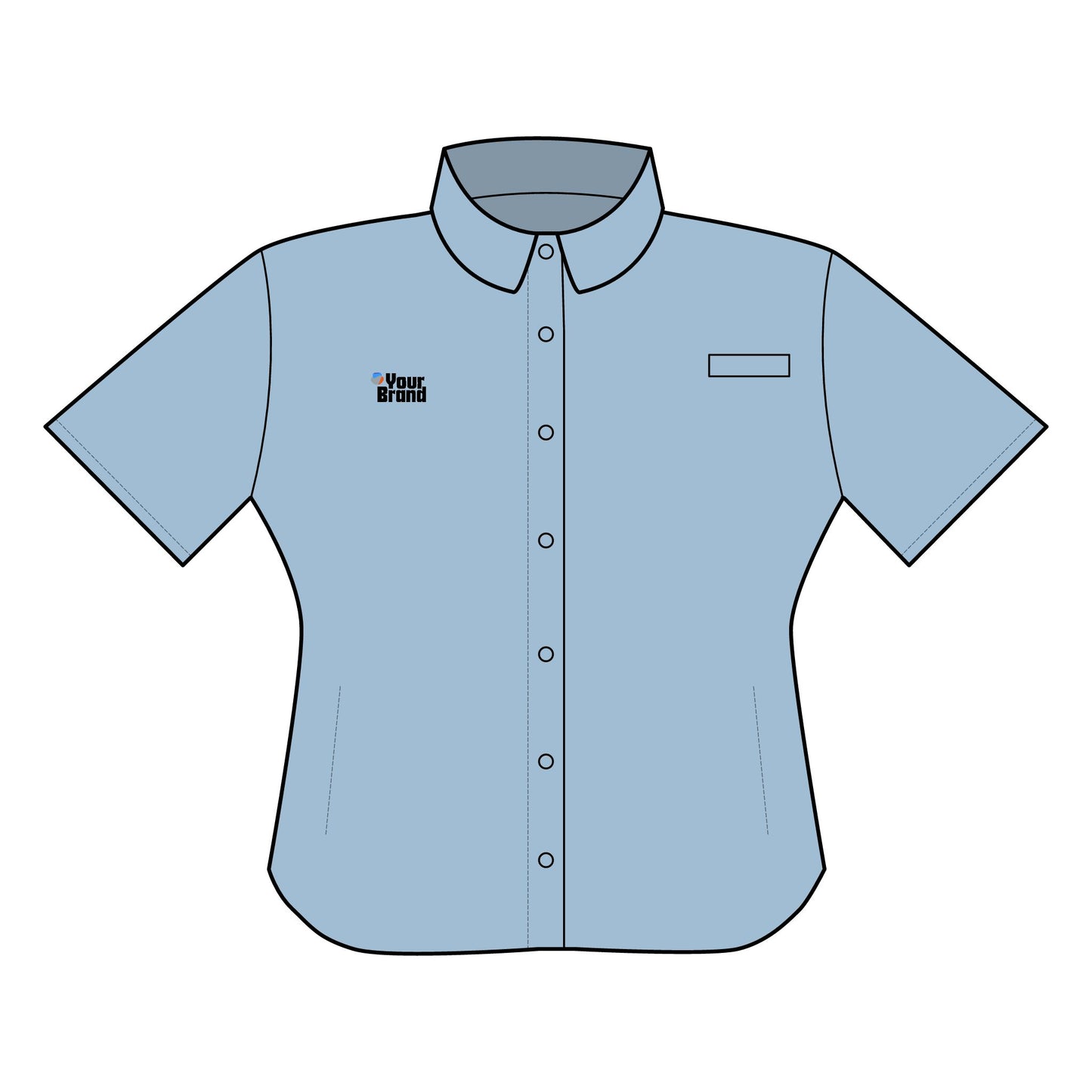 Women's Short Sleeve Fishing Shirt, Outdoor Casual Shirt, Summer Beachwear, Embroidered Fishing Top, Lightweight Hunting Shirt