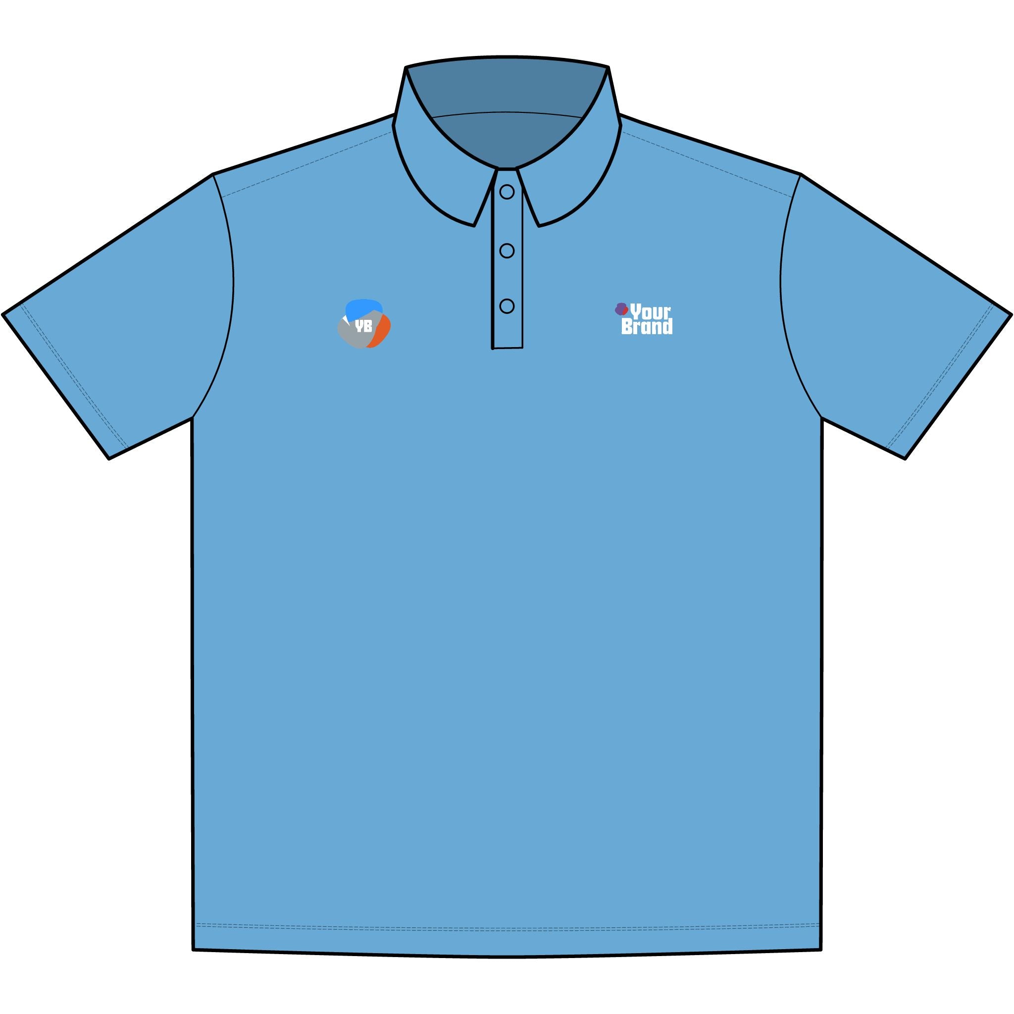 Stylish UV Protection Polo, Ideal for Outdoor Sports, Casual Wear, Gifts for Him, Customizable Brand Apparel