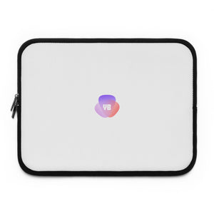 Minimal Gradient VB Laptop Sleeve — Slim Protective Case with Pastel Logo