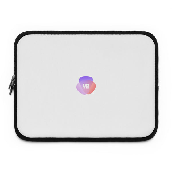 Minimal Gradient VB Laptop Sleeve — Slim Protective Case with Pastel Logo