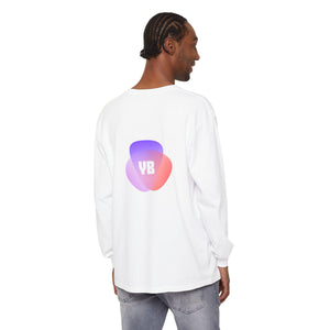 Long Sleeve T-Shirt — Gradient Logo "YB" Minimal Chest & Back Design