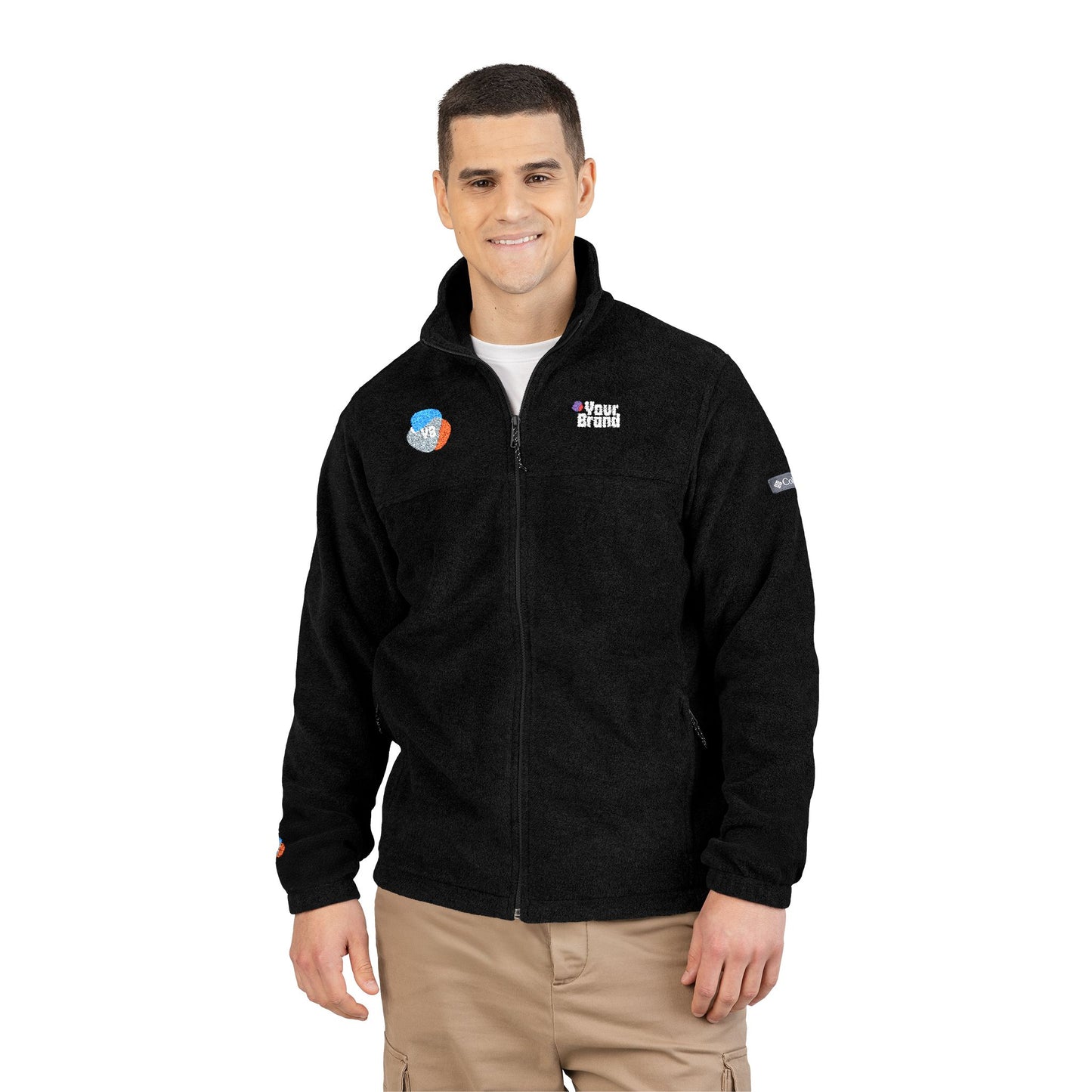 Cozy Embroidered Fleece Jacket for Outdoor Adventures, Perfect Gift for Nature Lovers, Layer for Cool Days, Ideal for Hiking and Casual Wear