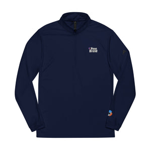 Embroidered Quarter-Zip Pullover - Custom Brand Apparel, Sportswear, Activewear, Gym Top, Personalized Gift