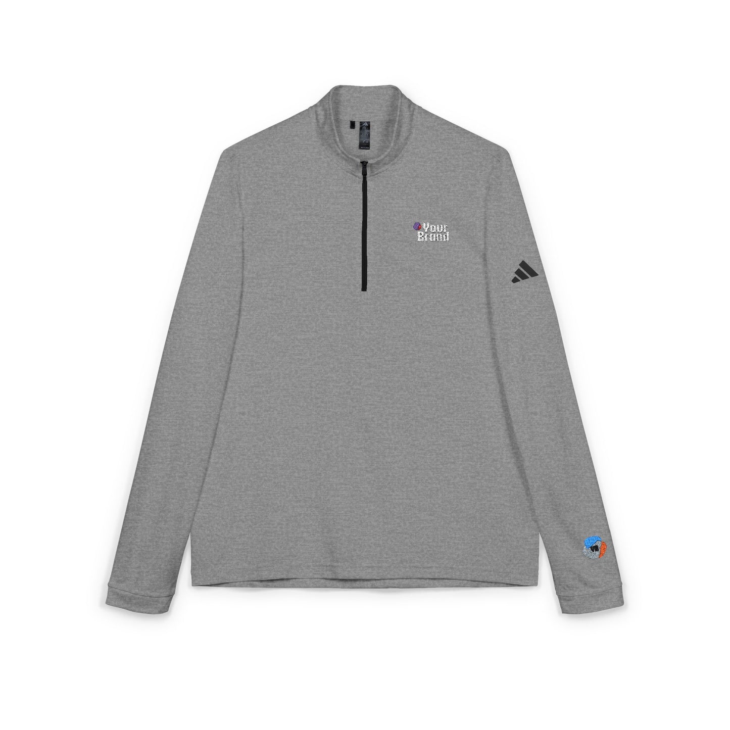 Embroidered Quarter-Zip Pullover - Custom Brand Apparel, Sportswear, Activewear, Gym Top, Personalized Gift