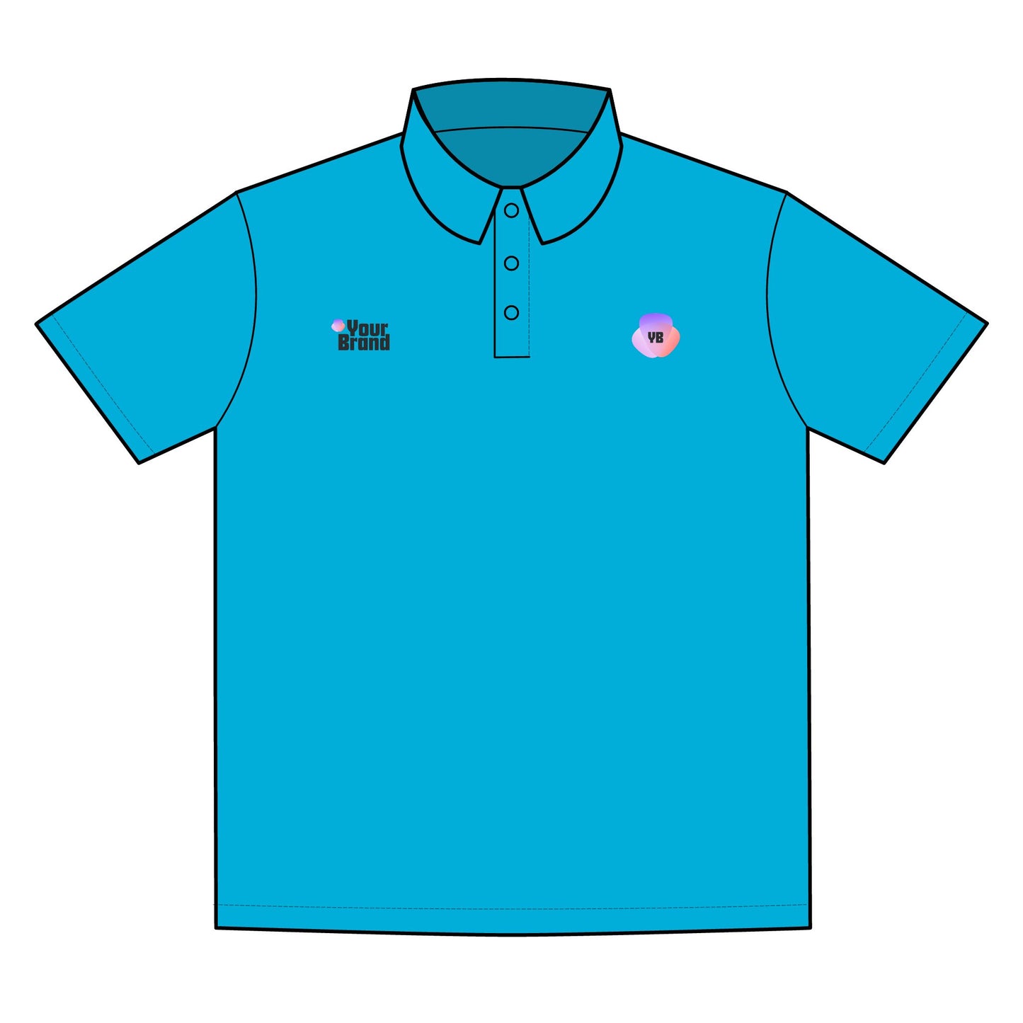 Sporty Custom Polo Shirt For Events, Personalized Branding Tee, Casual Business Wear, Great For Team Outfits, Ideal For Promotions