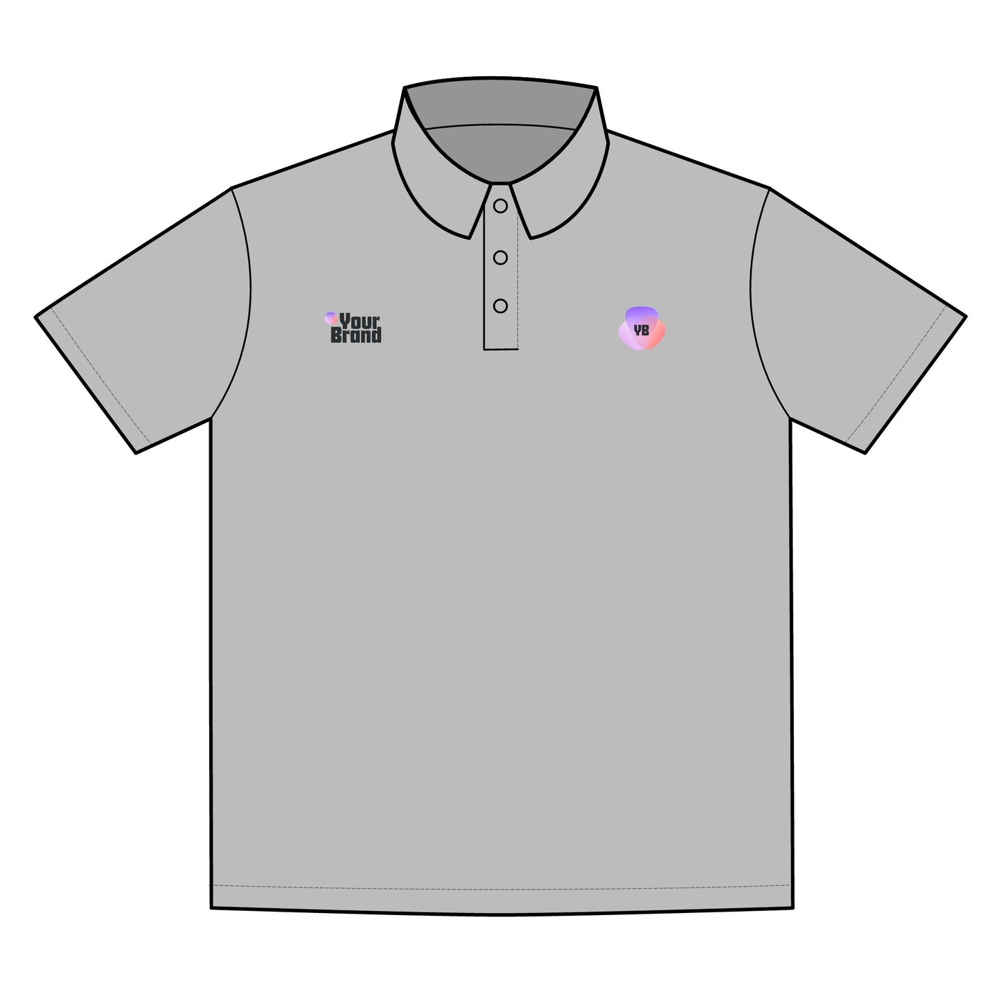 Sporty Custom Polo Shirt For Events, Personalized Branding Tee, Casual Business Wear, Great For Team Outfits, Ideal For Promotions