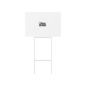 Lawn Sign — Custom Branded Yard Sign (Your Brand Logo)