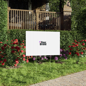 Lawn Sign — Custom Branded Yard Sign (Your Brand Logo)