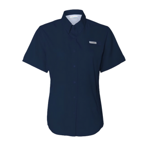 Women's Short Sleeve Fishing Shirt, Outdoor Casual Shirt, Summer Beachwear, Embroidered Fishing Top, Lightweight Hunting Shirt