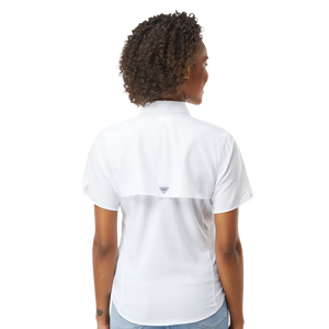 Women's Short Sleeve Fishing Shirt, Outdoor Casual Shirt, Summer Beachwear, Embroidered Fishing Top, Lightweight Hunting Shirt