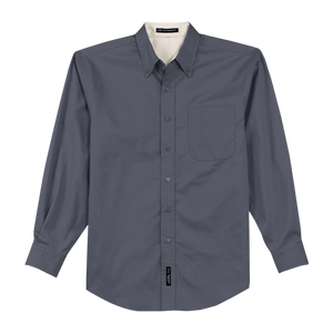 Custom Embroidered Long Sleeve Shirt, Personalized Workwear, Gift for Him, Business Logo Shirt, Casual Attire