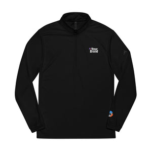 Embroidered Quarter-Zip Pullover - Custom Brand Apparel, Sportswear, Activewear, Gym Top, Personalized Gift