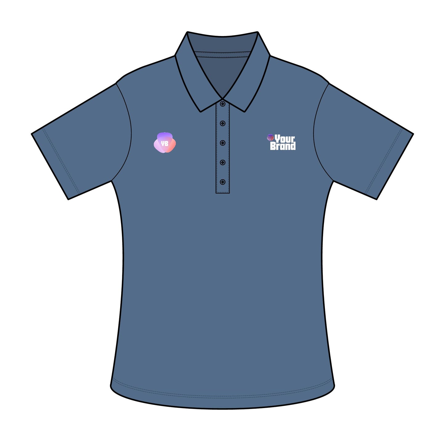 Ladies Polo Shirt with Custom Branding, Comfortable Fashion Top for Events, Gifts for Moms, Office Wear, Stylish Casual Outfits