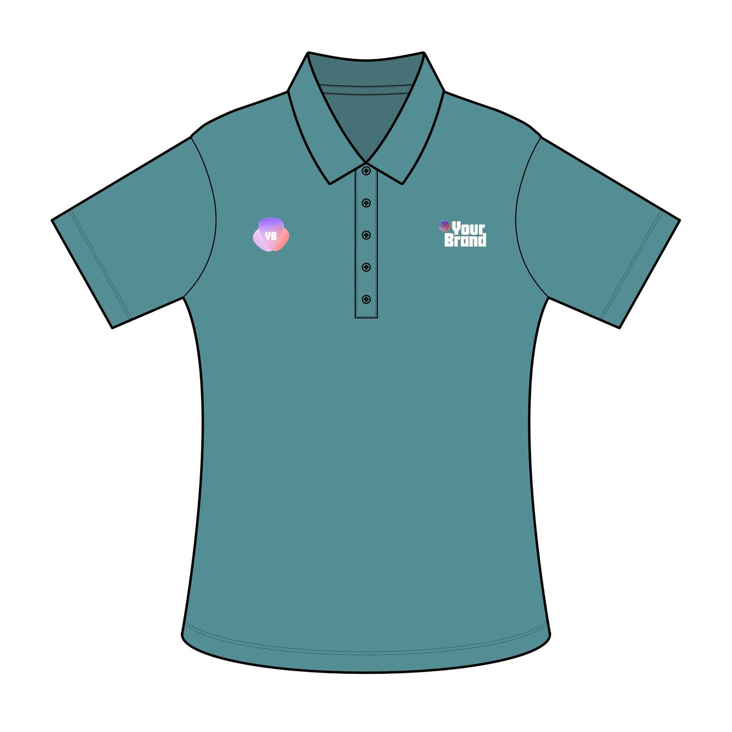 Ladies Polo Shirt with Custom Branding, Comfortable Fashion Top for Events, Gifts for Moms, Office Wear, Stylish Casual Outfits