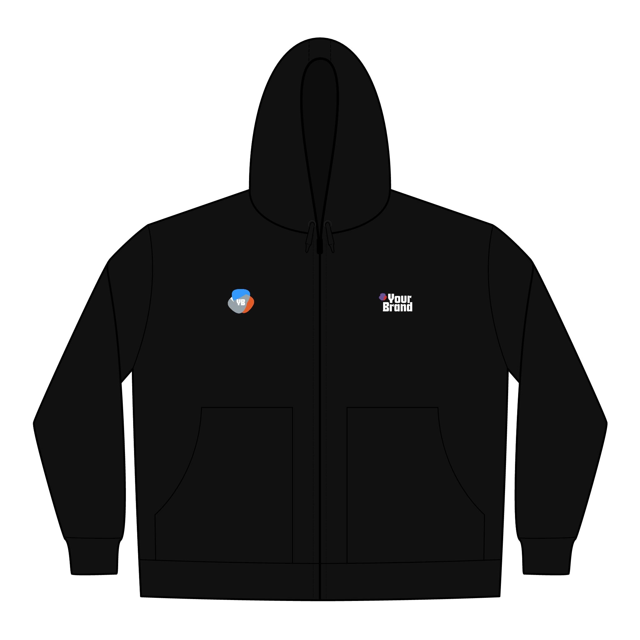 Durable Work Jacket for Men, Embroidered Hooded Jacket, Outdoor Workwear, Casual Men's Coat, Cold Weather Outerwear
