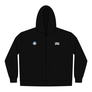 Durable Work Jacket for Men, Embroidered Hooded Jacket, Outdoor Workwear, Casual Men's Coat, Cold Weather Outerwear