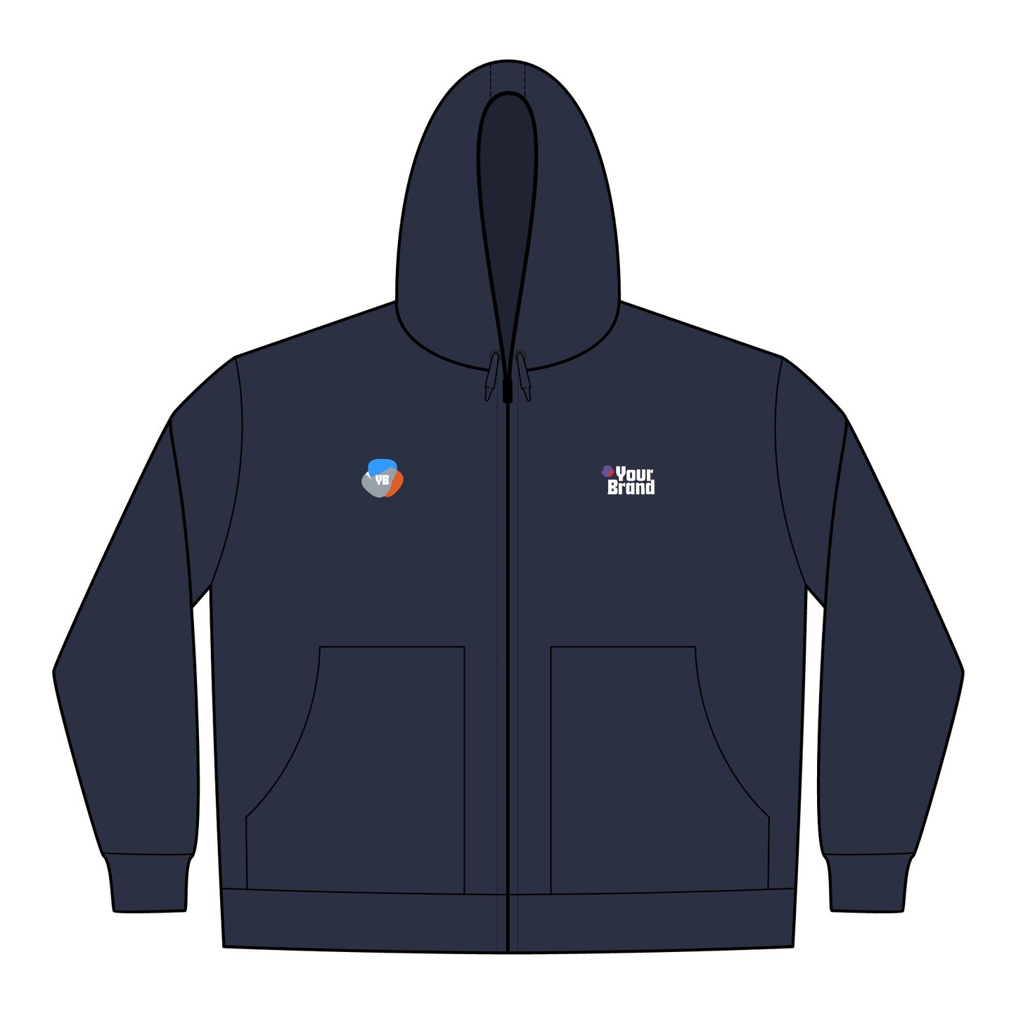 Durable Work Jacket for Men, Embroidered Hooded Jacket, Outdoor Workwear, Casual Men's Coat, Cold Weather Outerwear