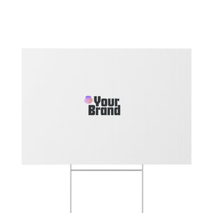 Lawn Sign — Custom Branded Yard Sign (Your Brand Logo)
