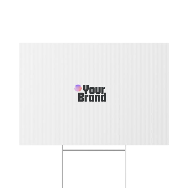 Lawn Sign — Custom Branded Yard Sign (Your Brand Logo)
