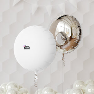 Round Mylar Helium Balloon – Plain White Customizable Balloon for Parties & Events