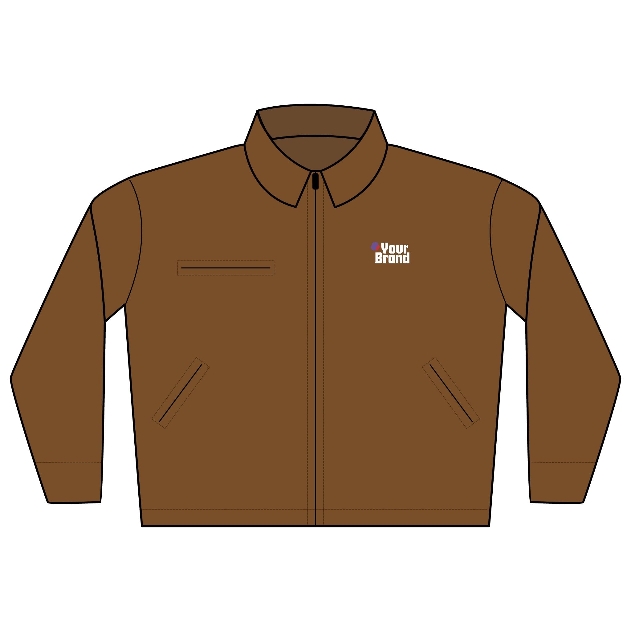 Unisex Work Jacket, Versatile Outerwear for Craftspeople, Embroidered Gift for Labor Day, Functional Fashion, Durable Workwear