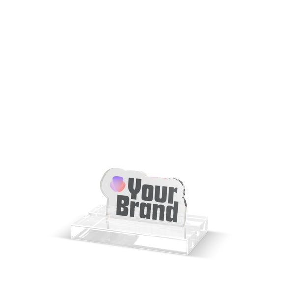 Custom Acrylic Standee – Personalized Desktop Display with Logo