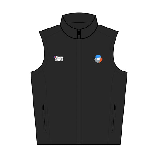 Men's Soft Shell Vest, Embroidered Jacket for Outdoor Activities, Casual Wear, Corporate Events, Gift for Him