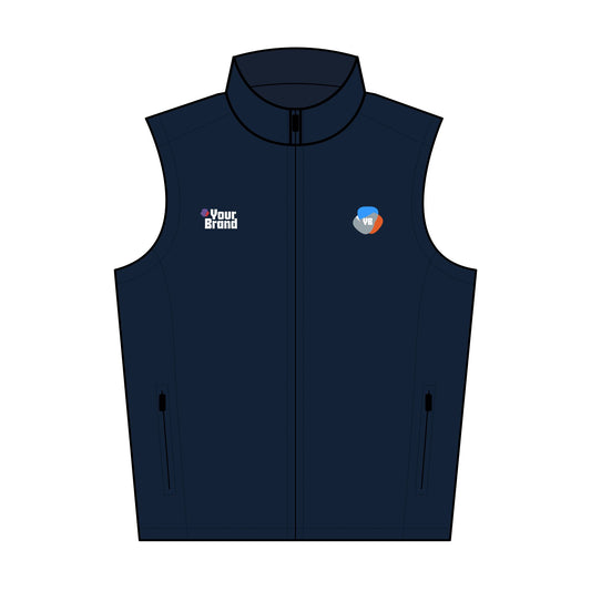 Men's Soft Shell Vest, Embroidered Jacket for Outdoor Activities, Casual Wear, Corporate Events, Gift for Him