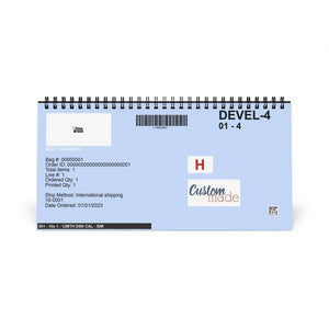 Customizable Desktop Calendar, Office Decor, Personalized Desk Accessory, Monthly Planner, 2024 Desk Calendar, Gift Idea